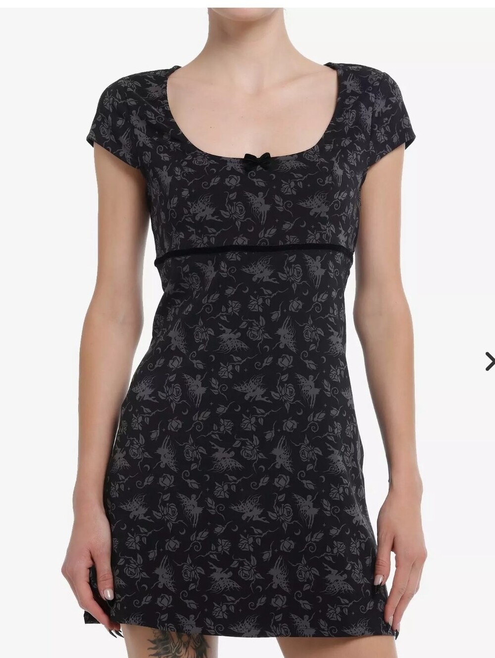 Hot Topic Thorn & Fable Fairies & Roses Empire Waist Mini Dress Sz XL